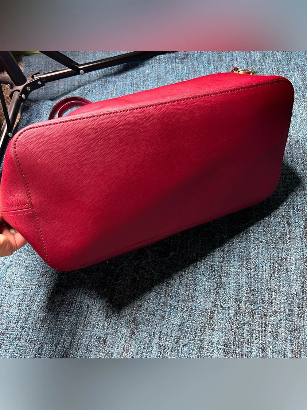 Michael Kors Jet Set Travel Tote Bag in Red Leather Multi-Function Shoulder Bag